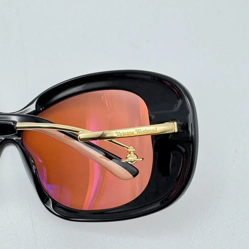 Vivienne Westwood Sunglasses VW5127 001 Black Suki Frame Mirror Lens New